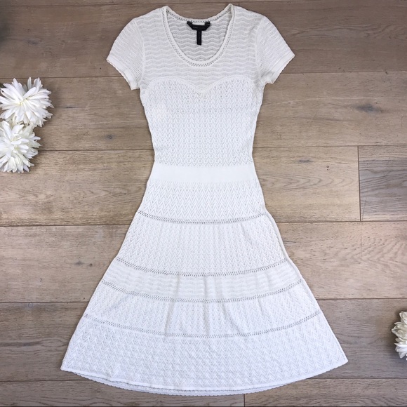 BCBGMaxAzria Dresses & Skirts - BCBG MaxAzria - Gardenia White Laced Dress